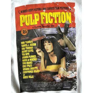 Vtg Pulp Fiction Sweatshirt Sz S Quentin Tarantino Film Movie Y2K Fictio…